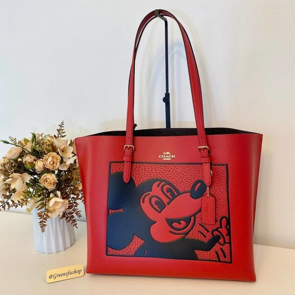 Coach Handbags - Coach Disney Mickey Mouse X Keith Haring Mollie Tote